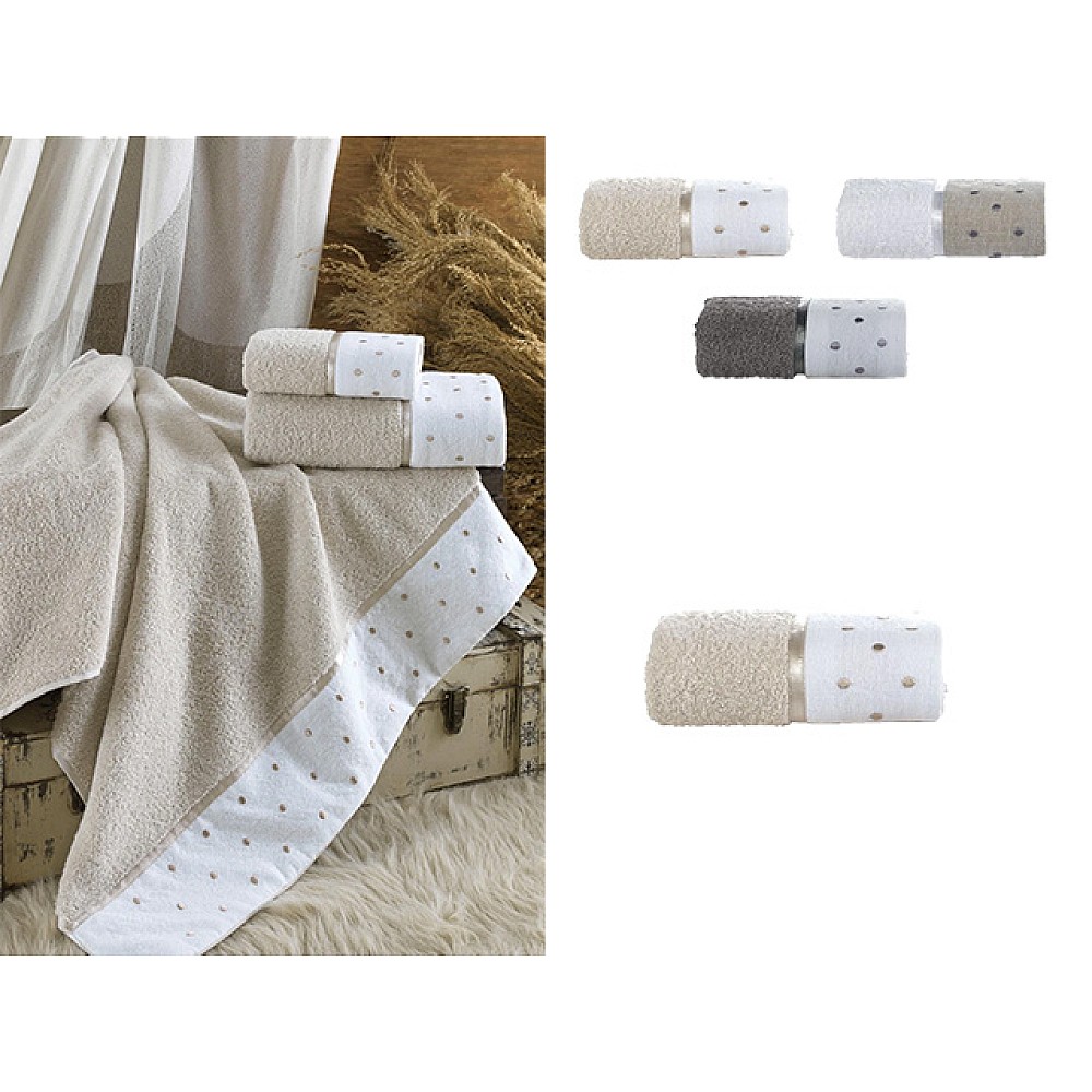 Prosop 30X50 cm Ellia Soft Seramik Point, 100% cotton, 500GSM, 3 culori