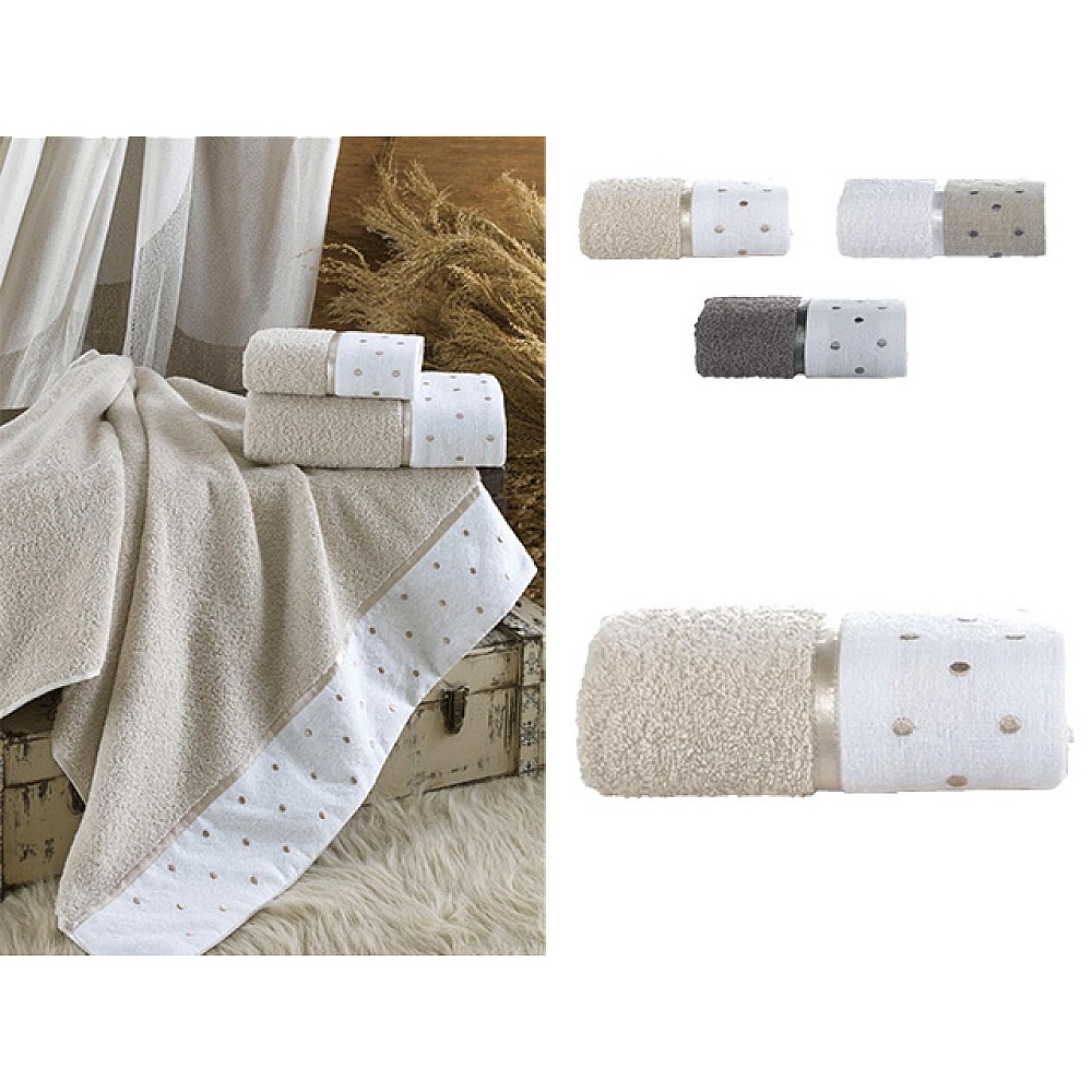 Prosop 70X140 cm Ellia Soft Seramik Point, bumbac, 500GSM, 3 culori