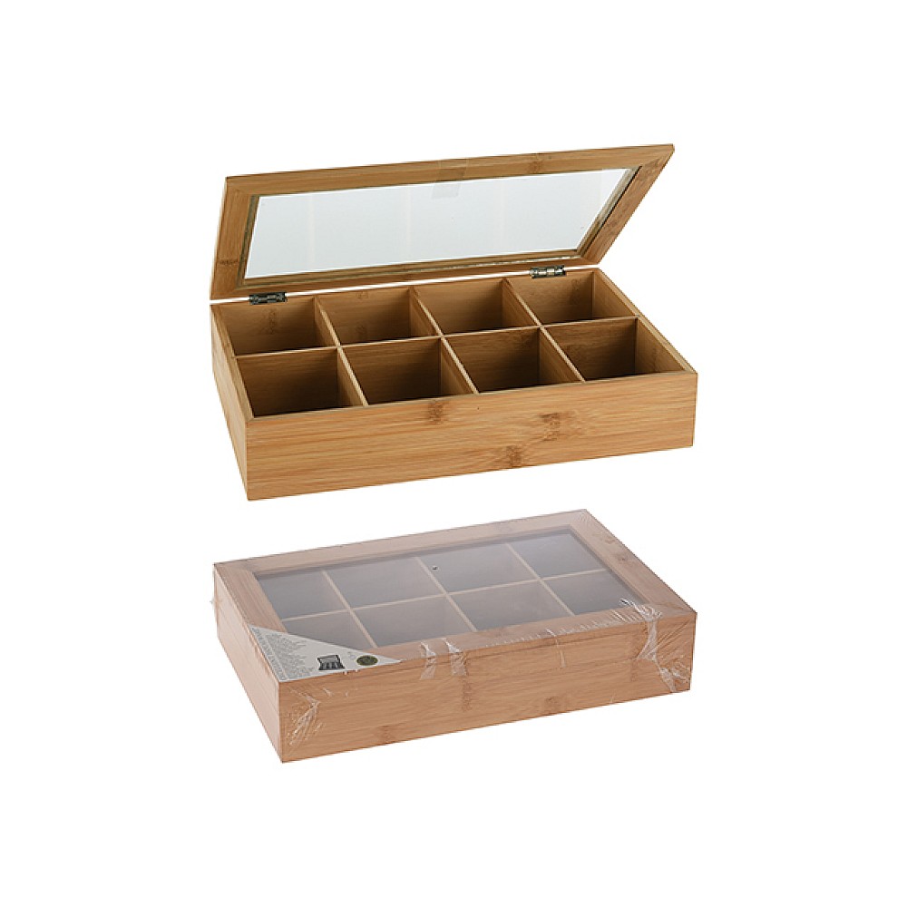 Cutie pentru ceai 8 celule 32Х20X6.5cm, lemn