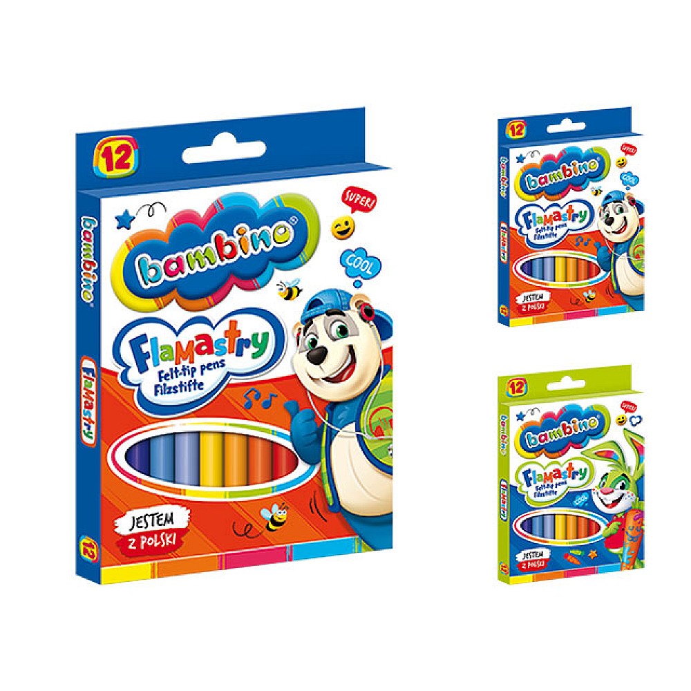 Set carioci 12buc Bambino