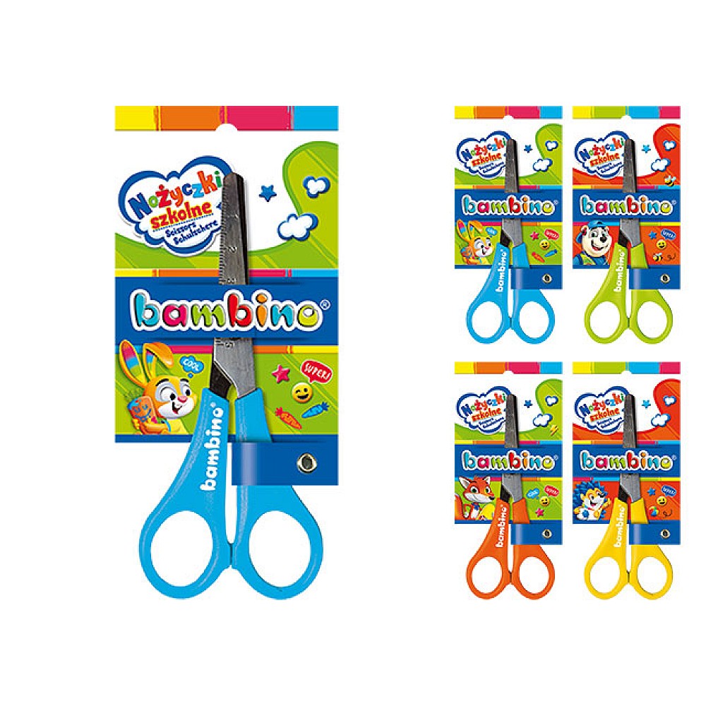 Foarfece Bambino cu scara gradata in blister