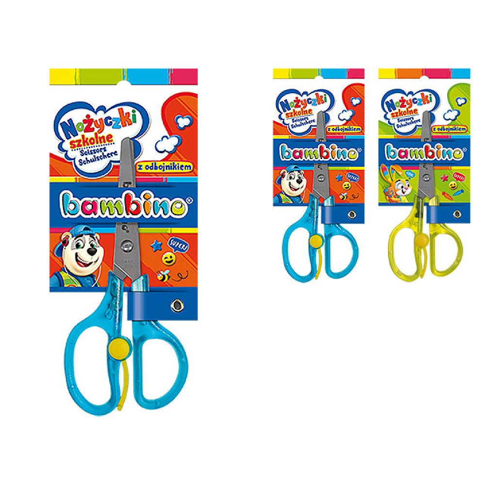 Foarfece Bambino cu opritor in blister