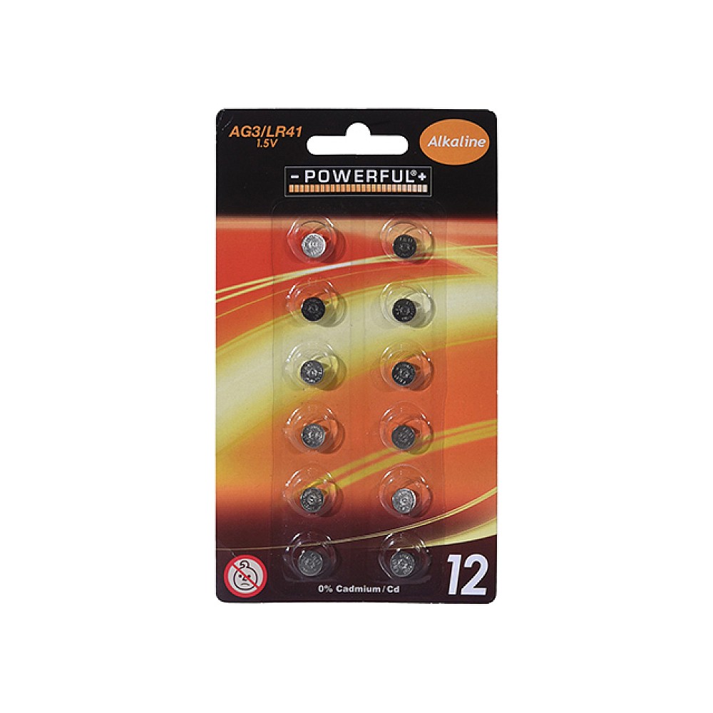 Set baterii AG3/LR41 1.5V 12buc