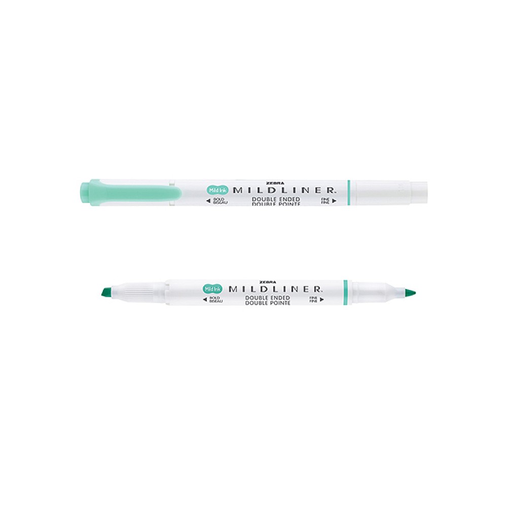 Marker Mildliner fluorescent cu doua fete, turcoaz