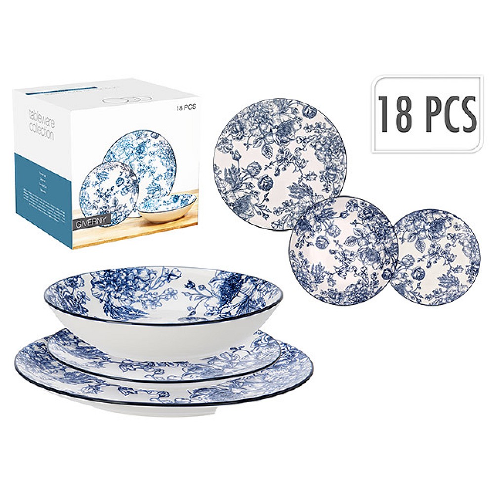 Set de vesela Giverny Stil Olandez 18buc
