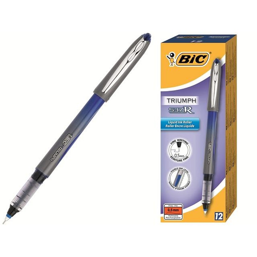 Pix gel BIC 537 0.5mm (1/12), albastru