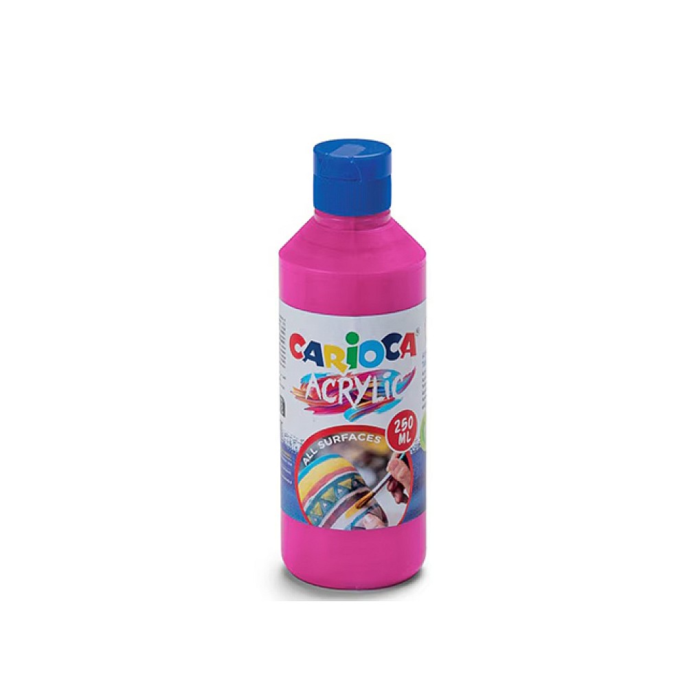 Acuarela acrilica pentru orice suprafata Carioca 250 ml, purpuriu