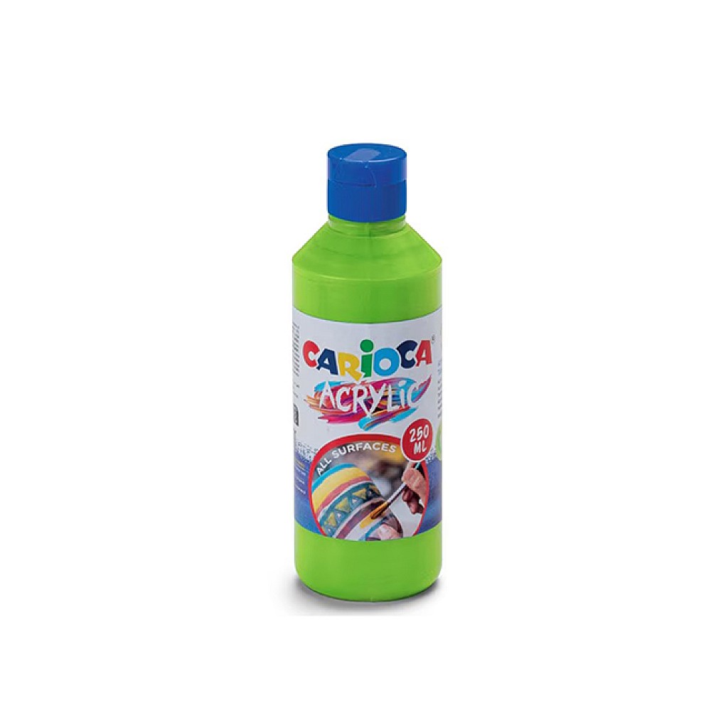 Acuarela acrilica pentru orice suprafata Carioca 250 ml, verde