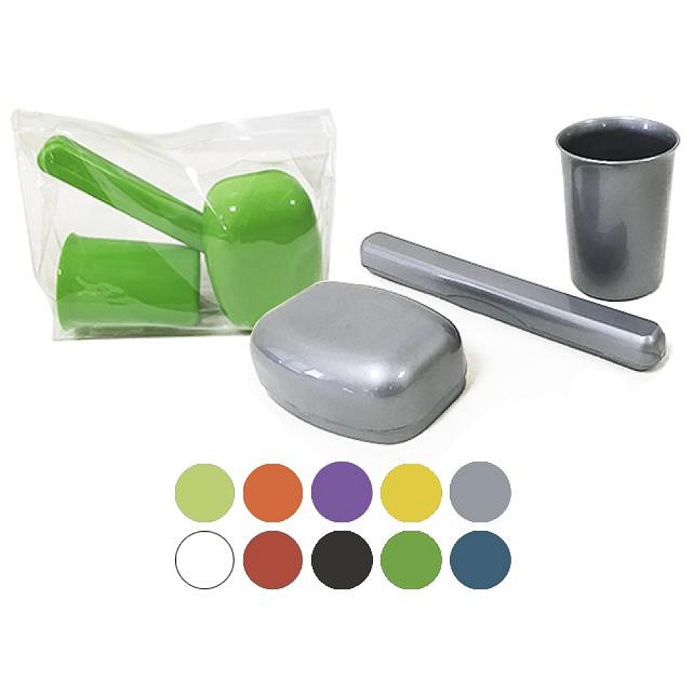 Set turistic Jagiello: sapuniera, pahar, cutie pentru periuta de dinti