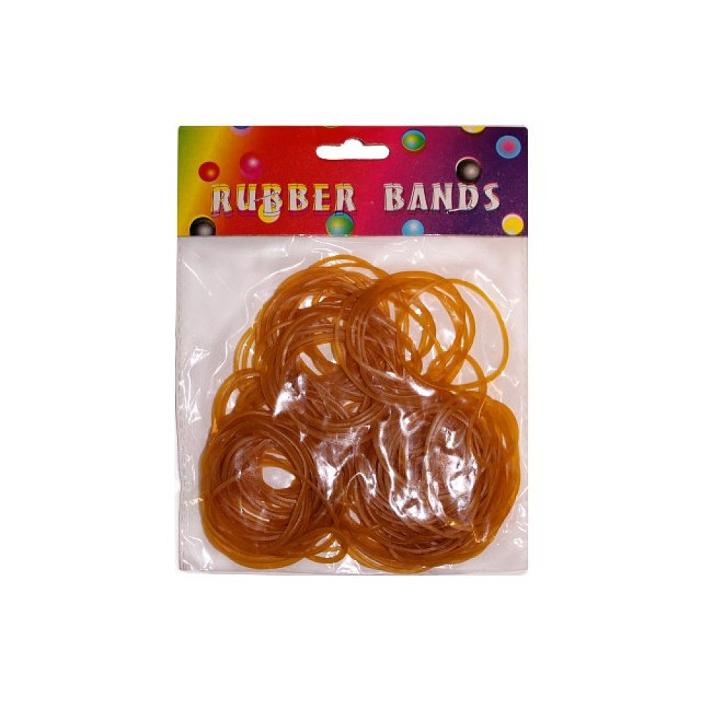 Set elastice pentru bani 80buc, rotunde, bej (50mm)