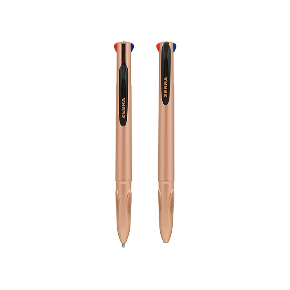 Pix cu bila Zebra 4C Rose Gold, 1 mm, 4 culori