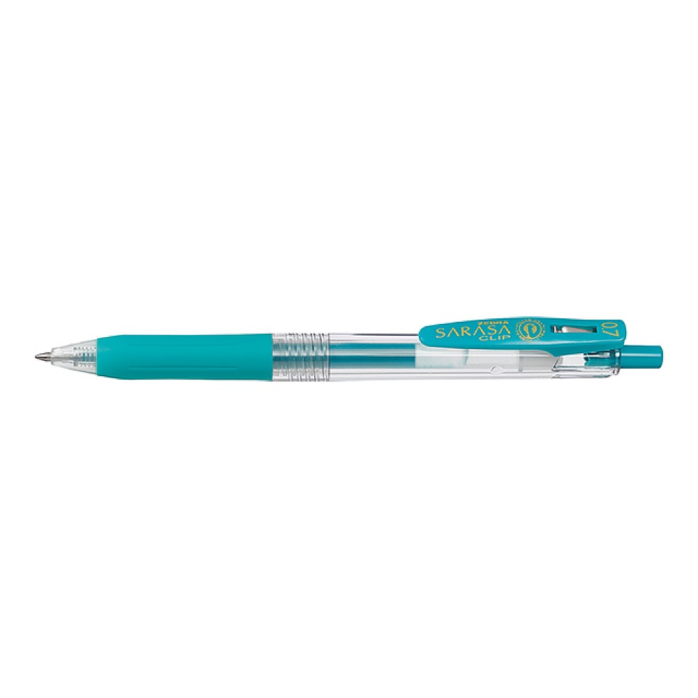 Pix cu gel Zebra Sarasa Clip Blue Green , 0.7 mm, turcoaz