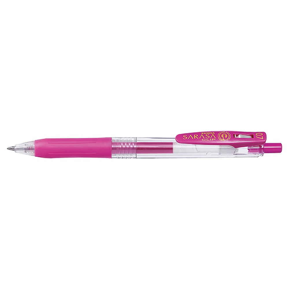 Pix cu gel Zebra Sarasa Clip Magenta , 0.7 mm, magenta