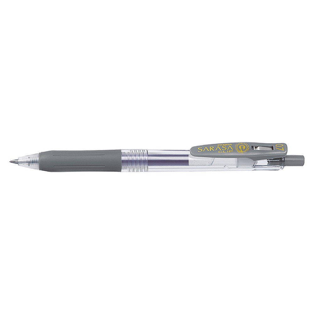Pix cu gel Zebra Sarasa Clip Grey , 0.7 mm, gri