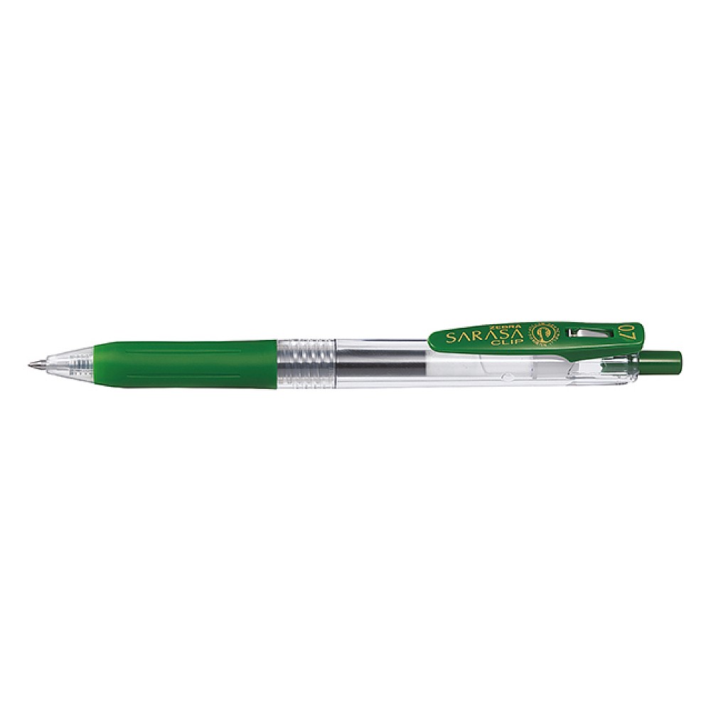 Pix cu gel Zebra Sarasa Clip Viridian , 0.7 mm, verde