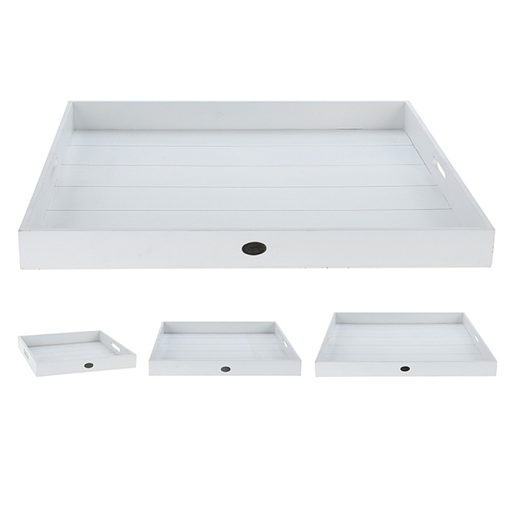Set platouri din lemn Excelent House 3unit: 58X48cm, 48X48cm, 34X34cm