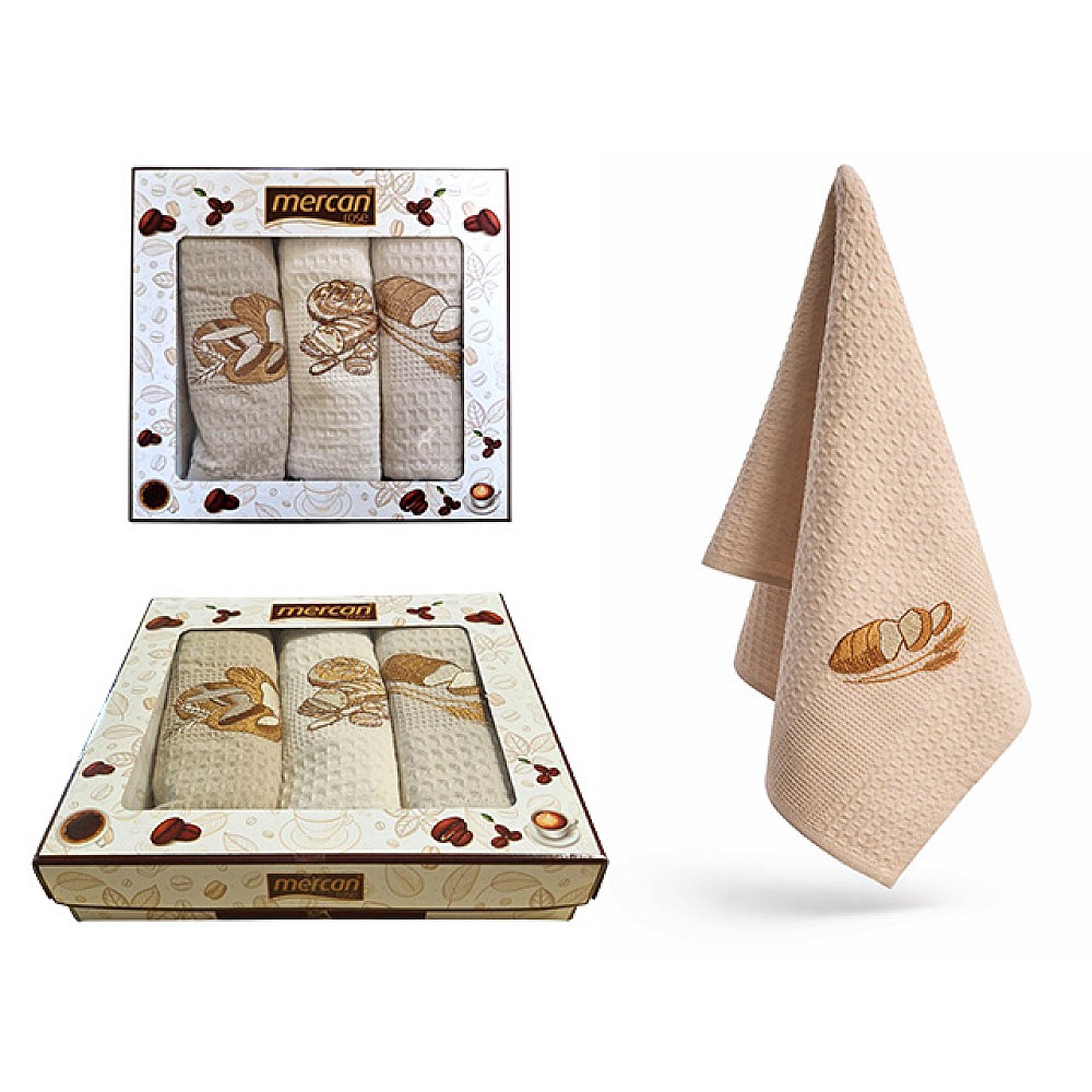 Set prosoape de bucatarie 3 buc, 40X60 cm NH Bread, bumbac