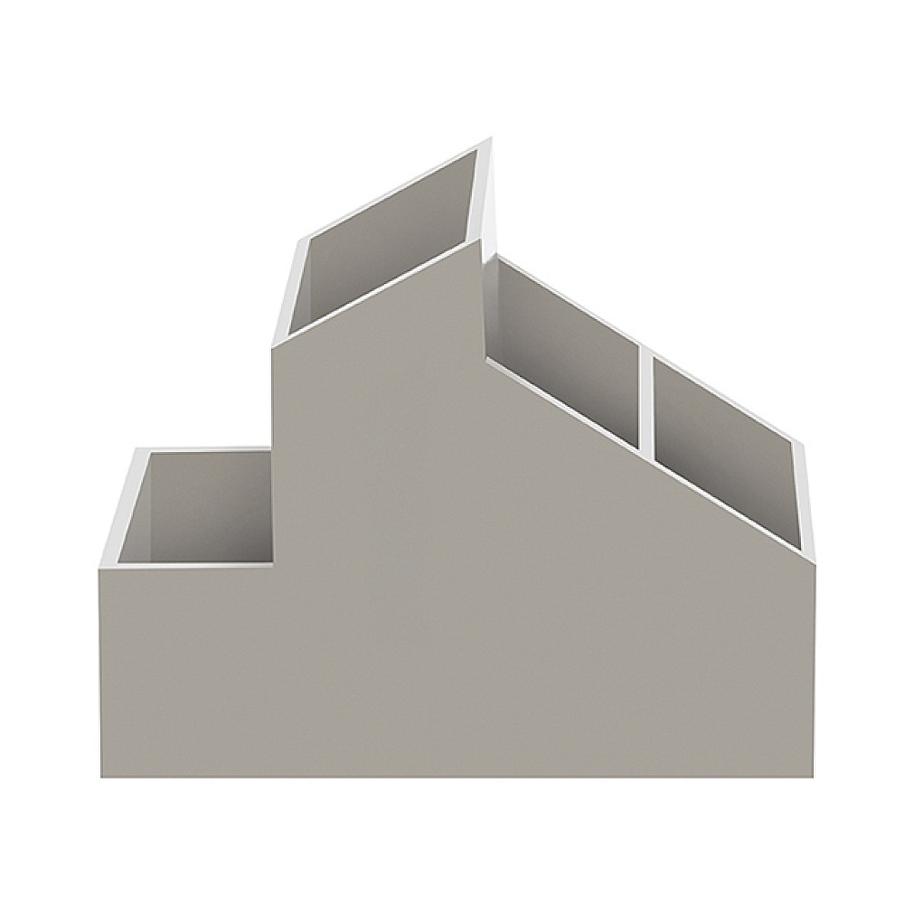 Organizator pentru depozitarea obiectelor mici Skyline 4 compartimente, 13X10X9cm, gri