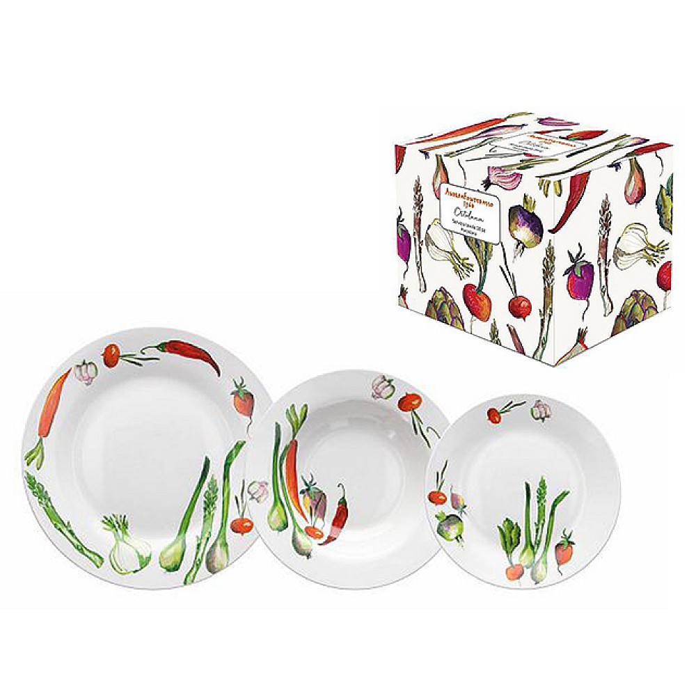 Set de vesela AF Atollo Ortolana 18piese, portelan