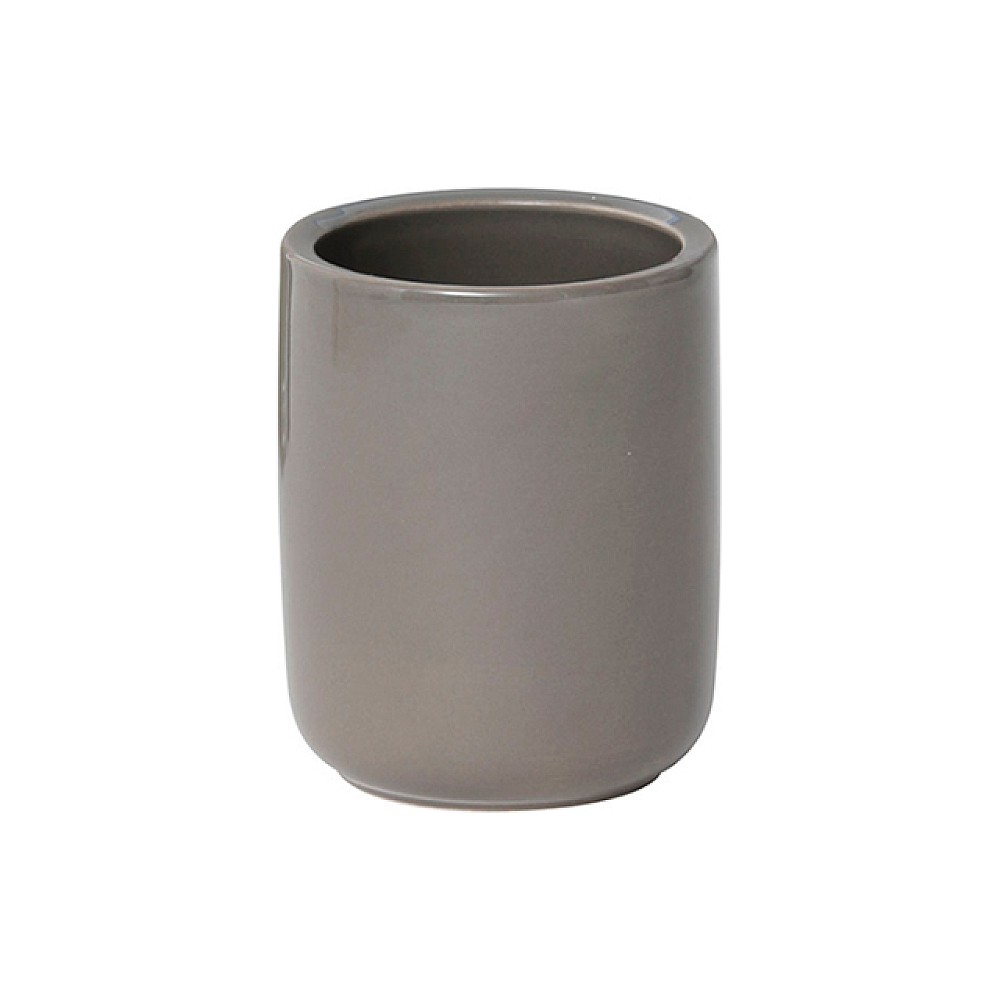 Pahar pentru periute de dinti Tendance Dolomite D8.3X11cm, gri, ceramică
