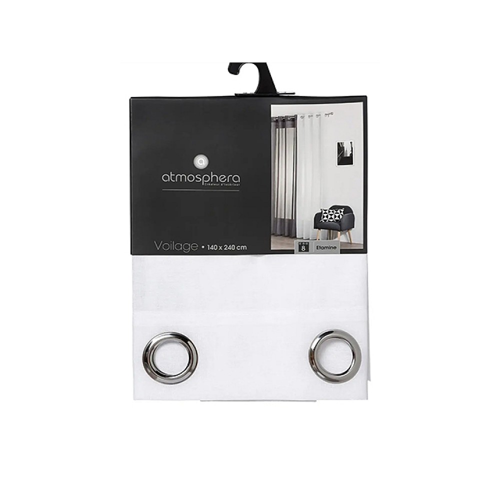 Perdea 140X240cm Atmosphera, alba