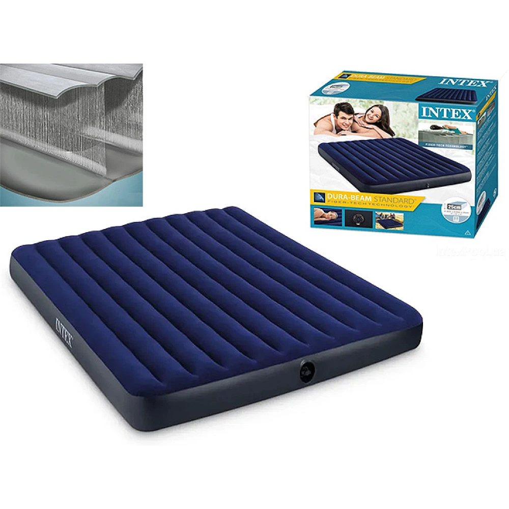 Saltea gonflabila VELUR 183×203×25 cm CLASSIC