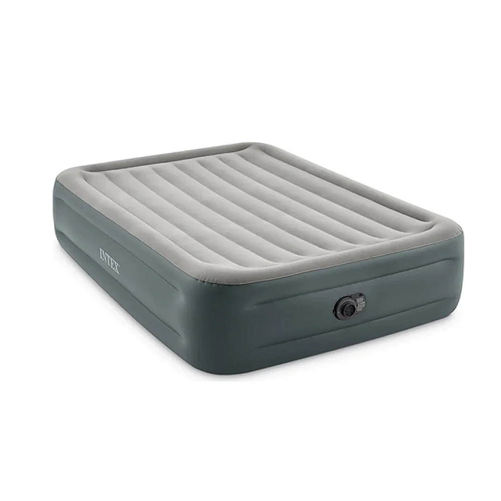 Saltea gonflabila Velur Deluxe 152x203x46 cm cu pompă încorporată 220V, până la 272 kg 64126