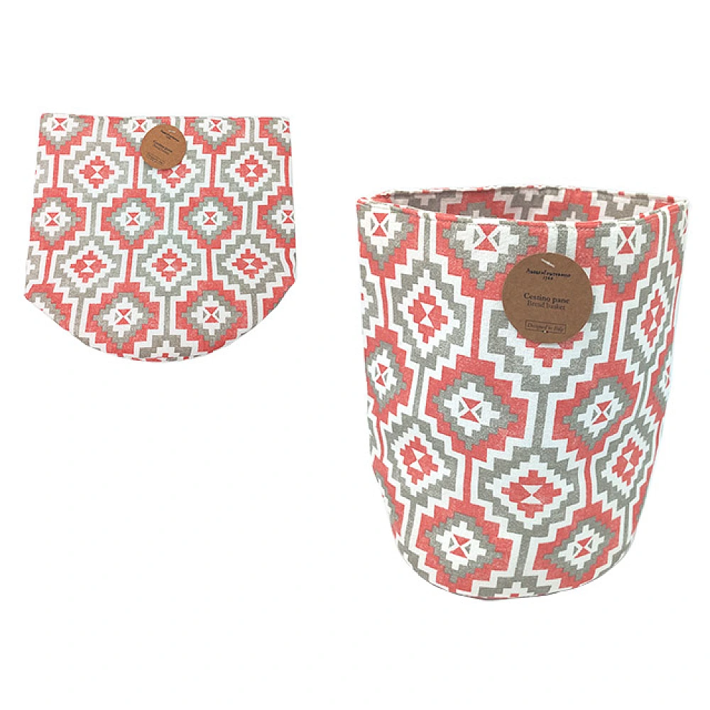 Cos textil pentru piine AF Ethnic D25X25cm, bumbac