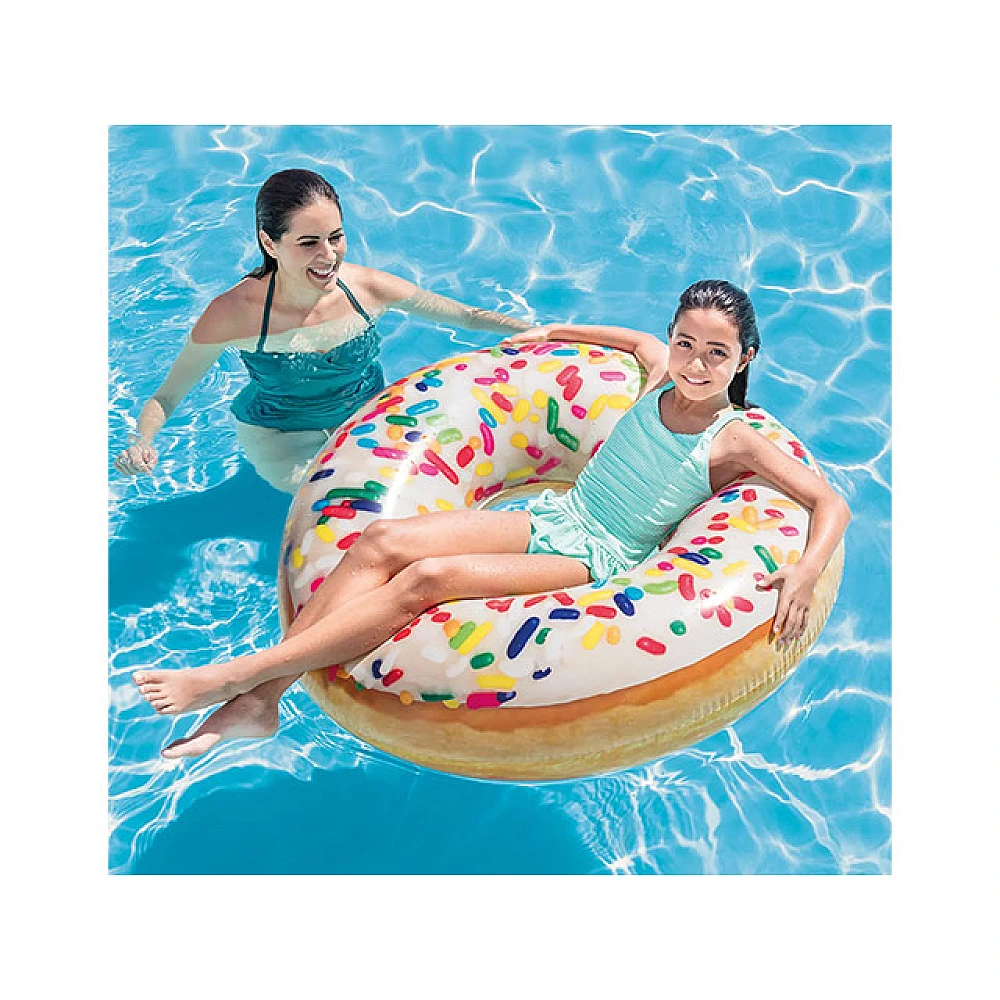 Cerc gonflabil Donut glazurat, D 114 cm, pînă la 100 kg, 9+ 56263