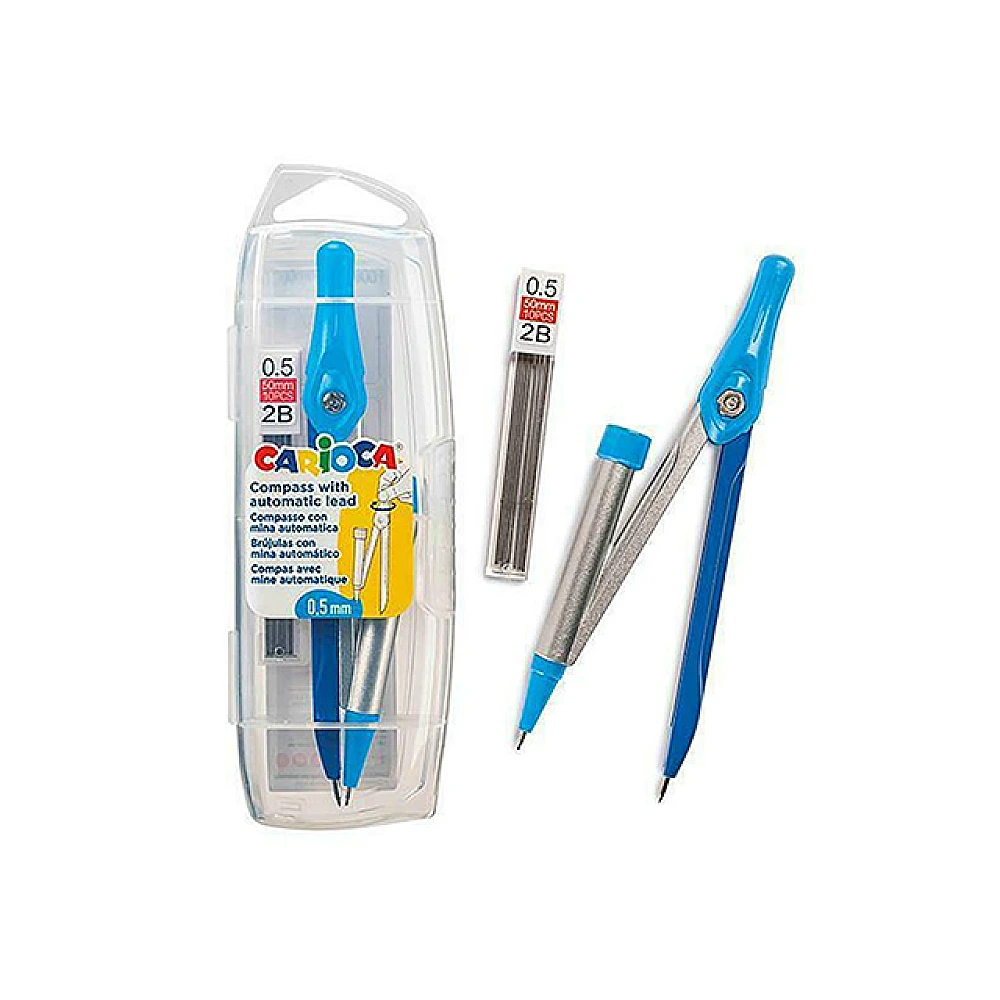 Compas Carioca +rezerve 0.5mm 2B 10buc