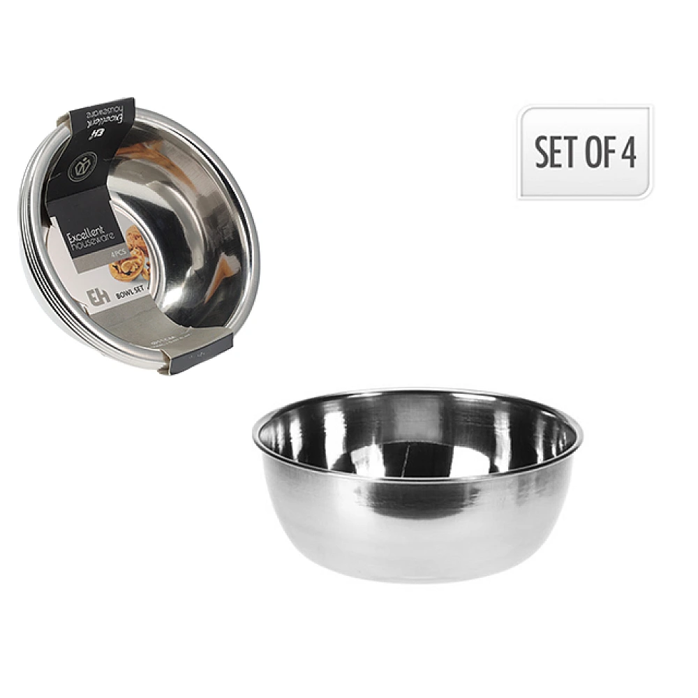 Set boluri din inox EH 4buc D11сm, 150ml, H4.2cm