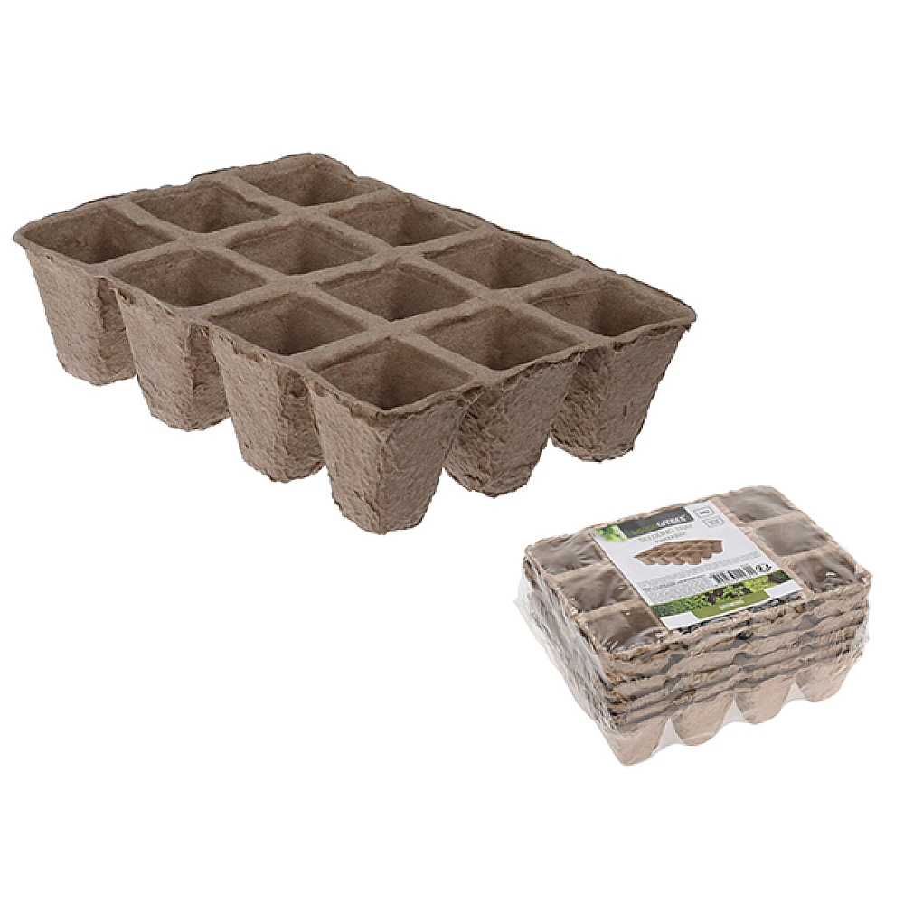 Set 6 tavi pentru rasada cu 12 celule, 16X12X5cm