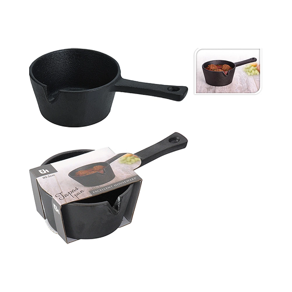 Tigaie sote din fonta EH, D 9,5 cm, H 5 cm