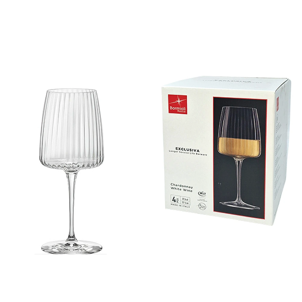 Set 4 pocale pentru vin alb Exclusiva 374 ml