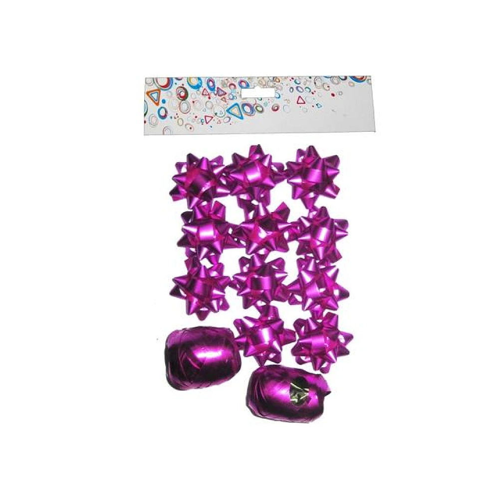 Set pentru ambalat cadouri 2 panglici+12 fundite