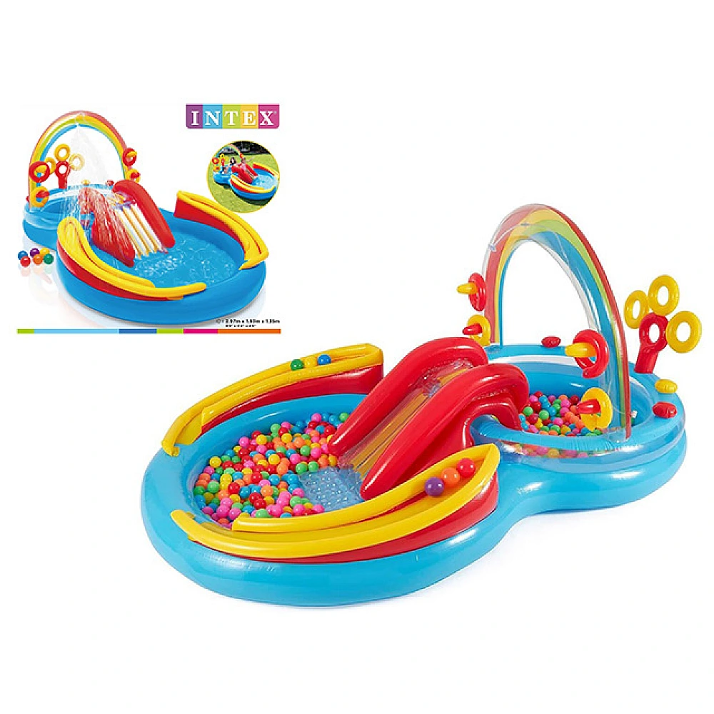 Centrul de joacă gonflabil „Curcubeu” 297x193x135 cm, 381 L, până la 81 kg, 2+