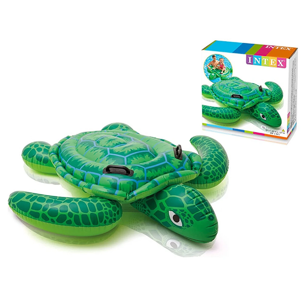 Plută-saltea gonflabilă “ Țestoasa Lil” cu mânere, 150х127 cm, până la 40 kg, 3+