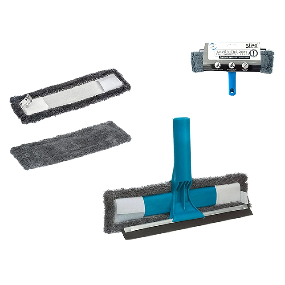 Racleta pentru geam 2in1 Five 27X18X4.7cm