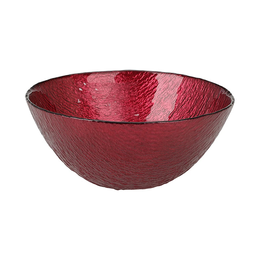 Salatiera din sticla 14.5cm Embossed Drops