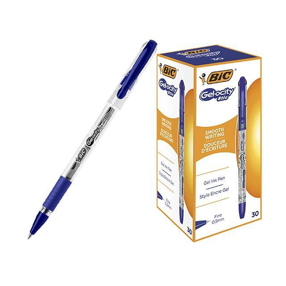 Pix cu gel BIC Gel-osity Stile (f), albastru