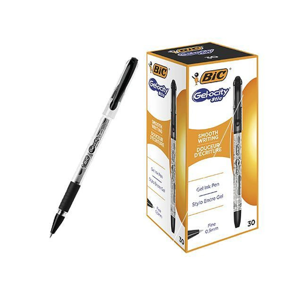 Pix cu gel BIC Gel-osity Stile (f), negru