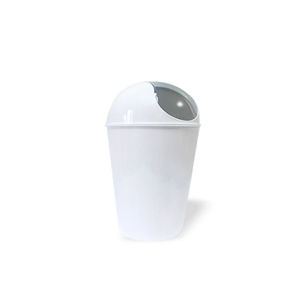 Cos pentru gunoi cu capac batant Conical 5l, alba