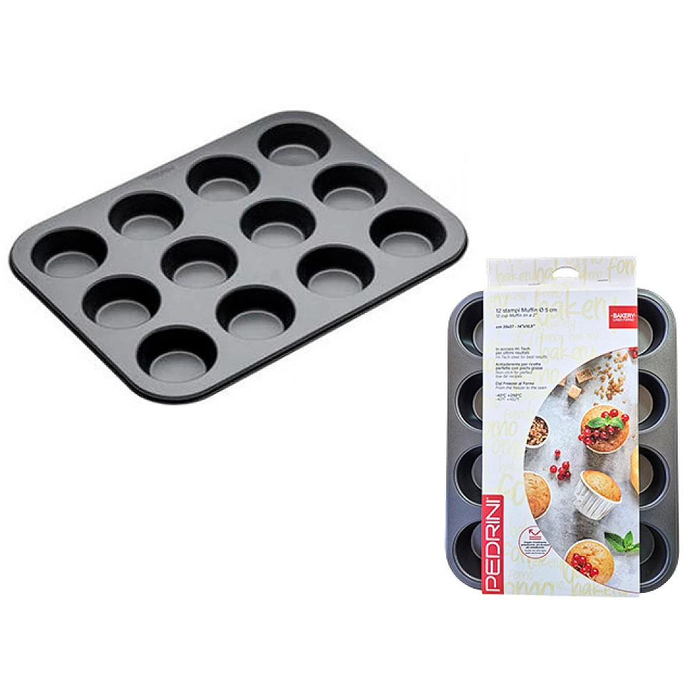 Forma pentru copt 12 checuri Dolci 35X27cm, antiaderenta