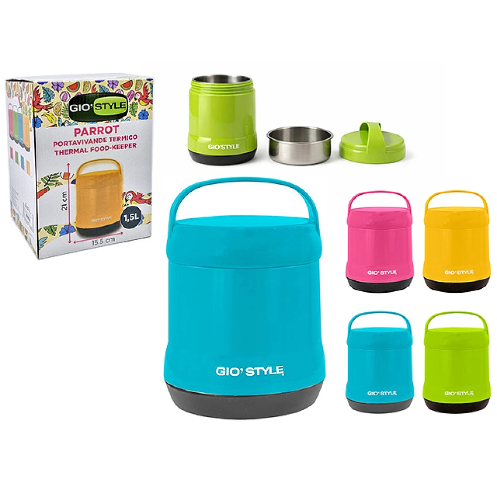 Termos pentru alimente GioStyle Parrot 1.5 l, colba din inox