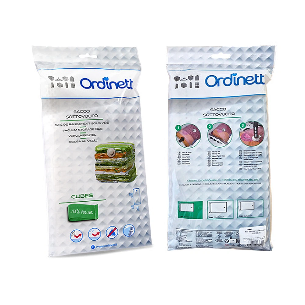 Sac de vidat haine Ordinett Cubes 67X100X40 cm