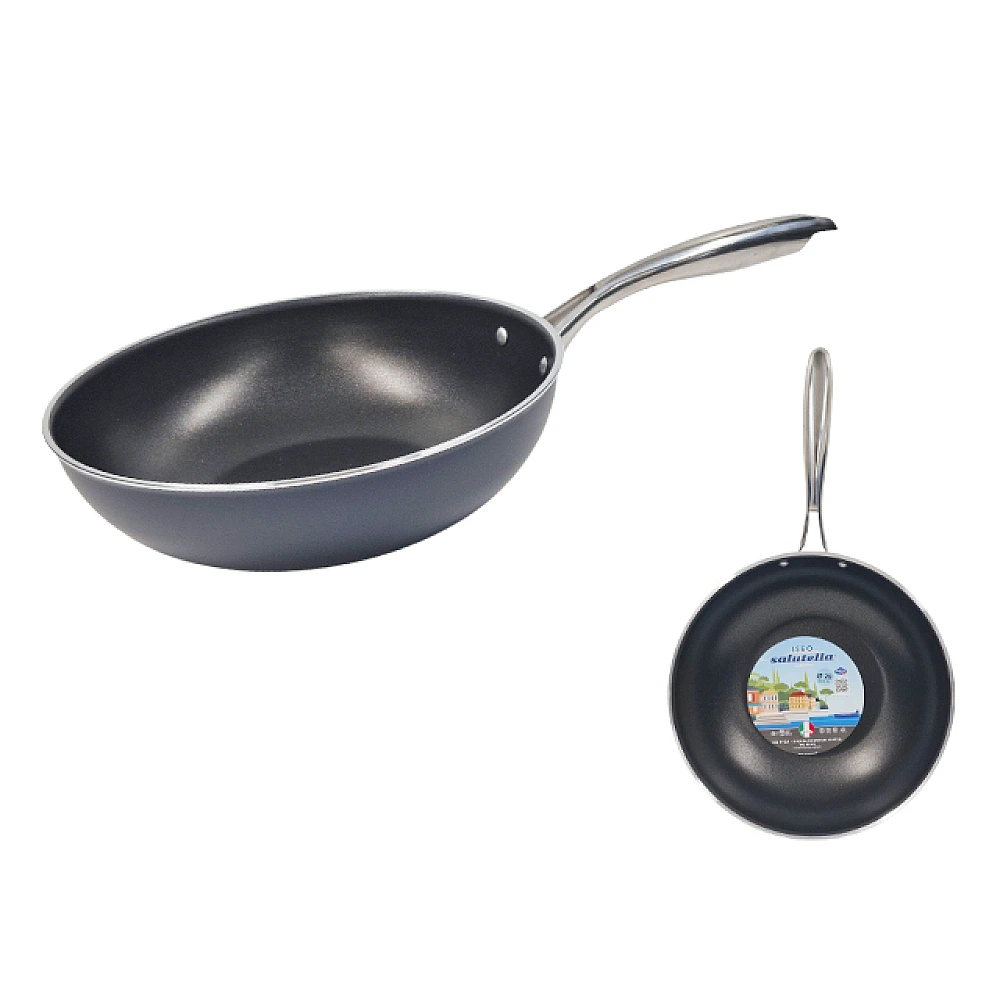 Tigaie WOK Salutella Iseo 28 cm, maner inox