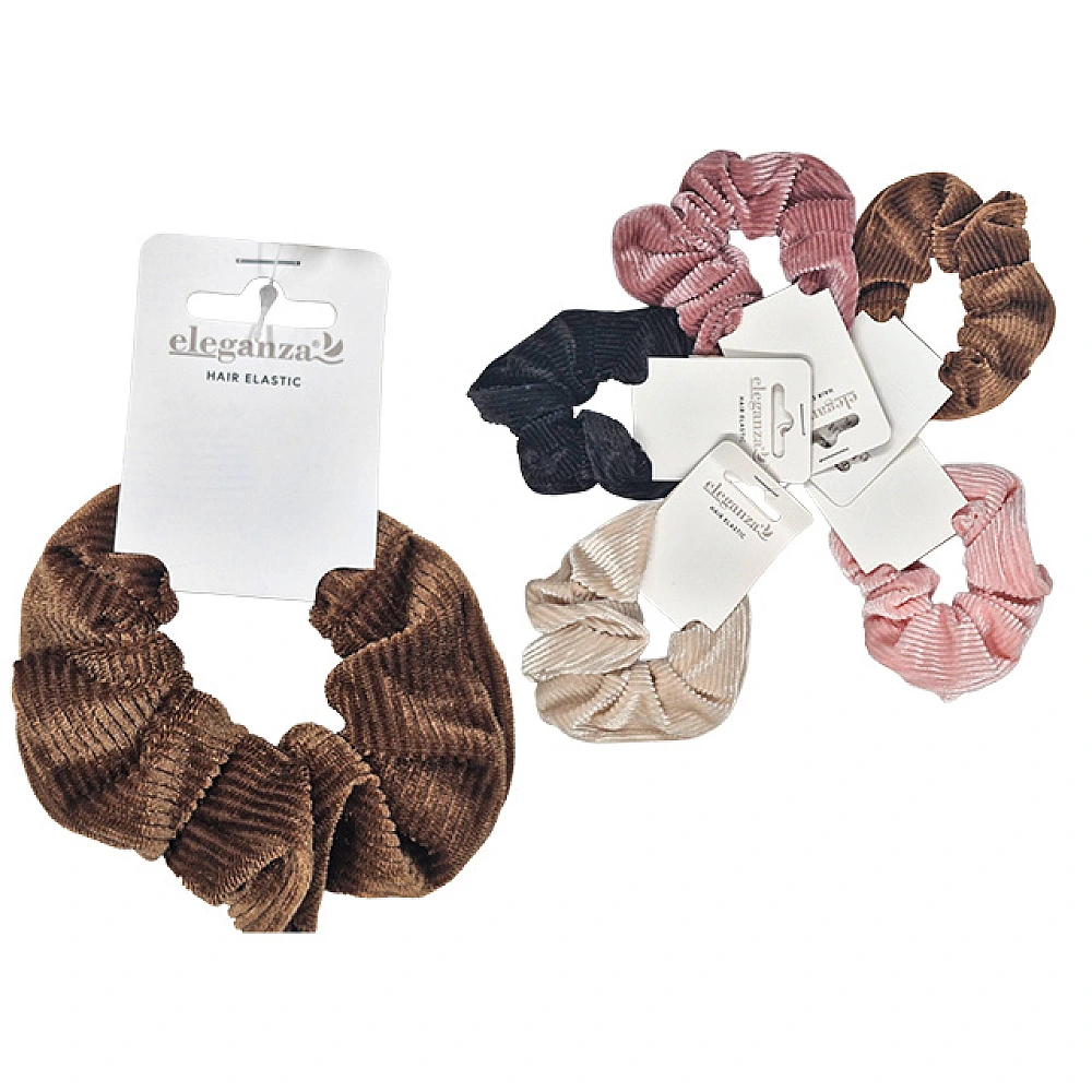 Elastic textil pentru par Eleganza 10 cm, voluminos