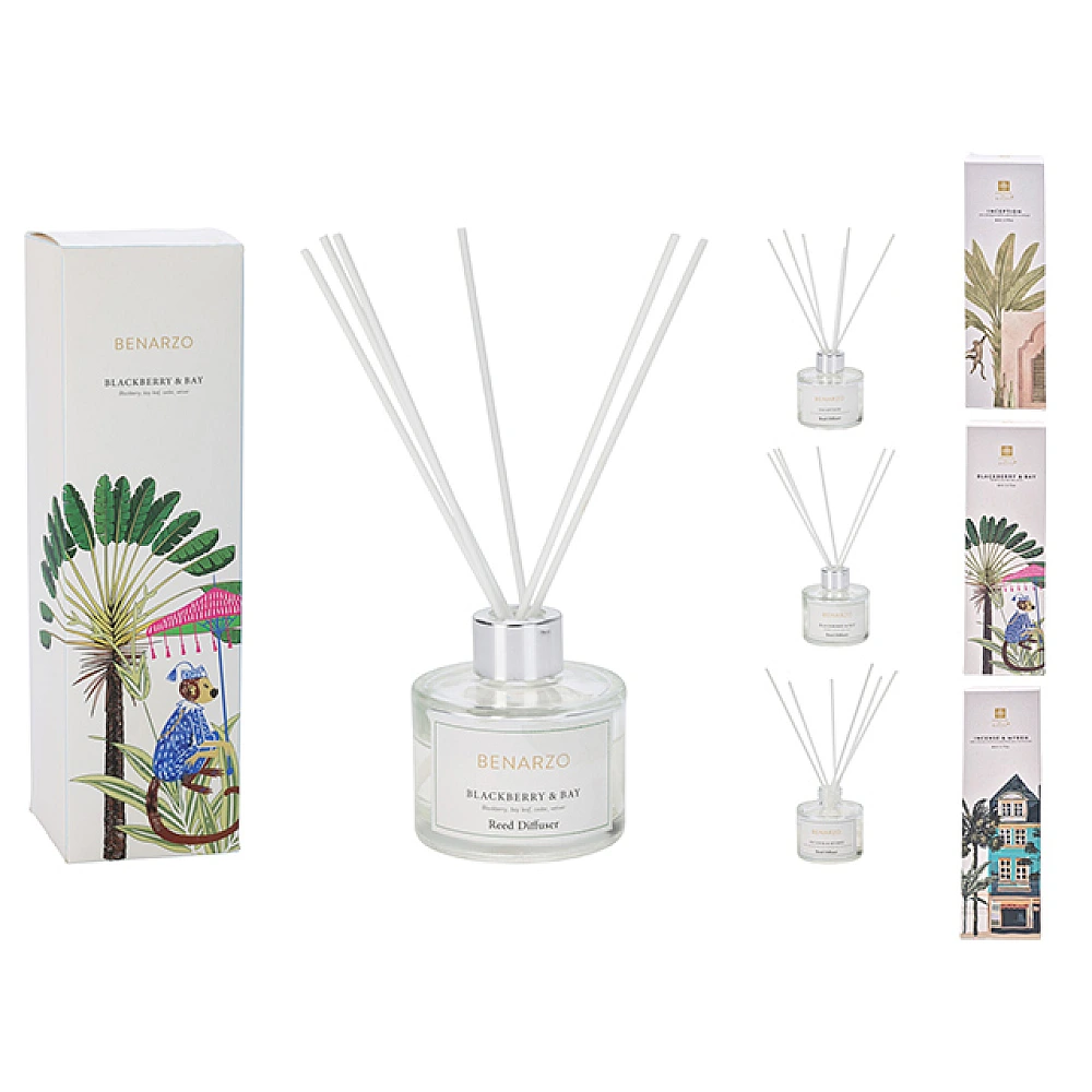 Odorizant de camera 80ml + betisoare, 3 arome