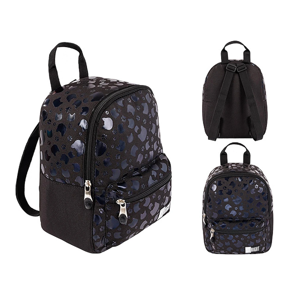 Ghiozdan pentru copii 22X13X28cm St.Right Black Cats