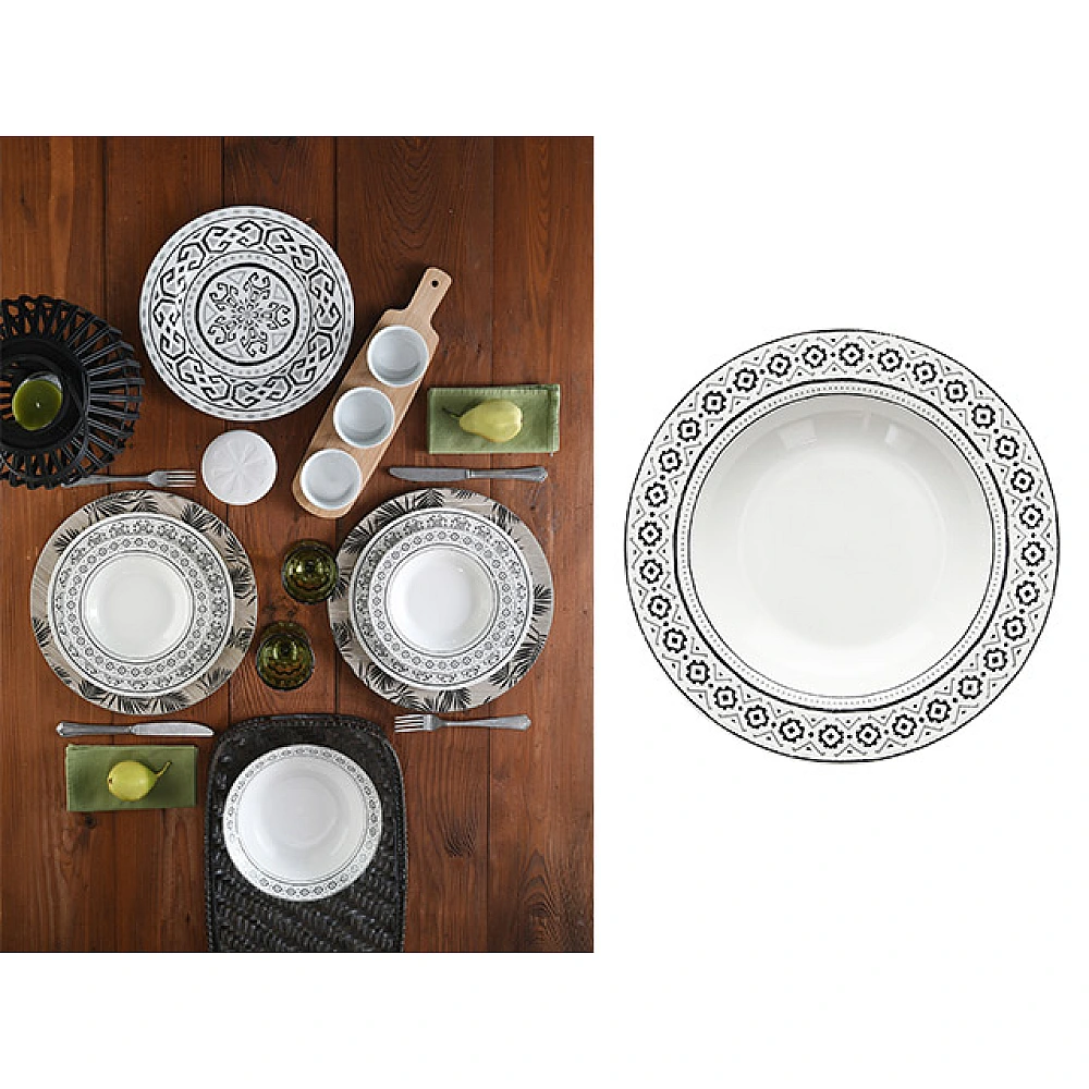 Farfurie adinca 21cm Tognana Tognana Arena Tatoo, portelan